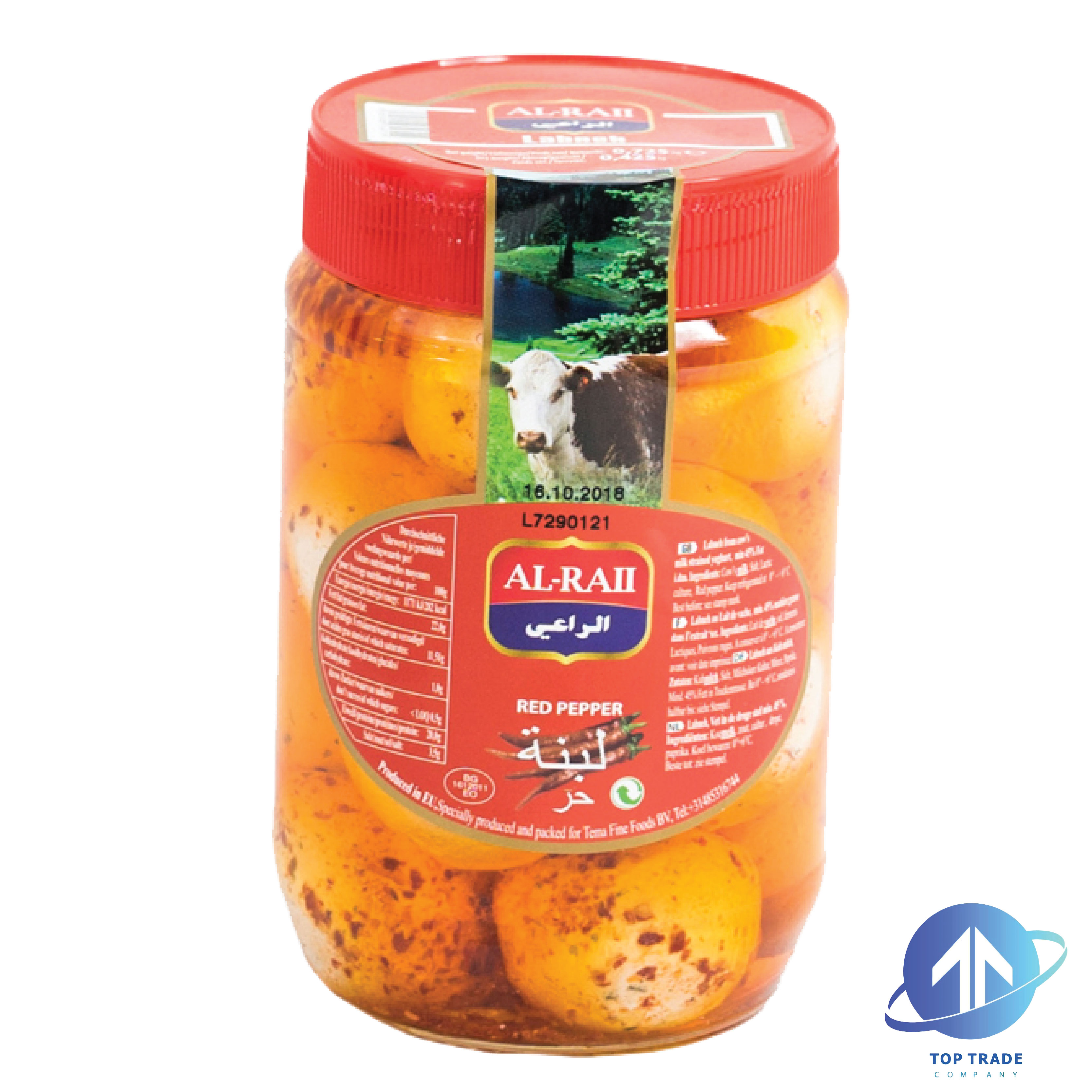 Al-Raii Labneh With Red Pepper Glass 425gr